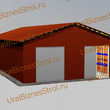 Быстровозводимый (Обшитый) склад 12000*25000*8000мм  3 яруса - uralbiznesstroi.ru – Уфа