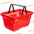 Корзина-пластик (20л) с 2-я ручк, цвет-красный - uralbiznesstroi.ru – Уфа