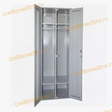 Шкаф гардеробный двухсекционный (Две двери) 1850*500*500 S-0,5мм - uralbiznesstroi.ru – Уфа