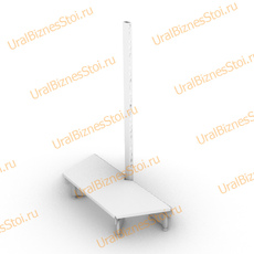 Торговые торцевые стеллажи 1450*300 1 полка - uralbiznesstroi.ru – Уфа