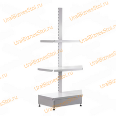 Торговые торцевые стеллажи 1950*500 3 полки - uralbiznesstroi.ru – Уфа