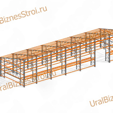 Самонесущий склад 7000*20000*7000мм 3 яруса - uralbiznesstroi.ru – Уфа