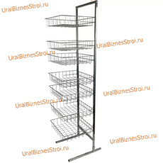 Стойка прикассовая 1800х600х450 , 7 корзин - uralbiznesstroi.ru – Уфа
