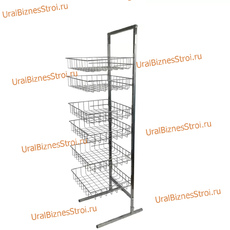 Стойка прикассовая 1800х800х350 , 6 корзин - uralbiznesstroi.ru – Уфа