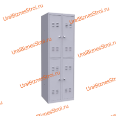 Шкаф гардеробный 4 секционный 4 двери 1850*500*600 S-0,7мм - uralbiznesstroi.ru – Уфа