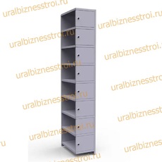  Шкаф сумочный разборный 300х500х1850 (ШхГхВ) 1х секционный 8-ячеечный S-0,5 мм (Дополнительная секция) - uralbiznesstroi.ru – Уфа
