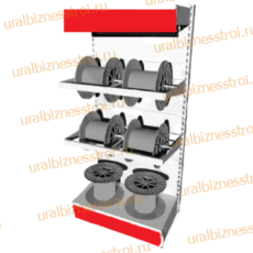 Торговый стеллаж для кабеля 1950*400*1000 16 катушек - uralbiznesstroi.ru – Уфа