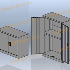 Антресоль для шкафа архивного 925*850*400 2-дверный - uralbiznesstroi.ru – Уфа