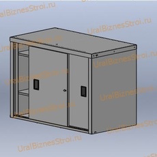 Шкаф архивный малый купе 925*850*450 односекционный 2 раздвижные двери - uralbiznesstroi.ru – Уфа