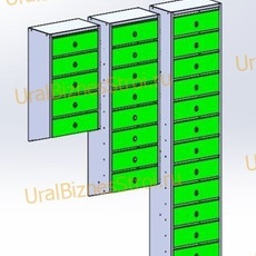 Ящик почтовый 500*200*320 наклонный - uralbiznesstroi.ru – Уфа