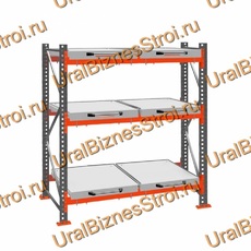 Стеллаж с выкатными платформами  2500*1800*1050 3 яруса 6 платформ - uralbiznesstroi.ru – Уфа