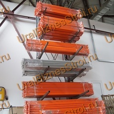 Стеллаж консольный односторонний 4000x1150x1270 мм легкий 5 ярусов - uralbiznesstroi.ru – Уфа