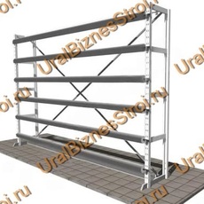 Стеллаж для линолеума 2000*3420*800 на 6 валов двухсторонний - uralbiznesstroi.ru – Уфа