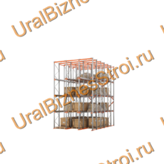 Стеллаж набивной паллетный (7000х4540х7000 мм), 3 линии, 4 яруса - uralbiznesstroi.ru – Уфа
