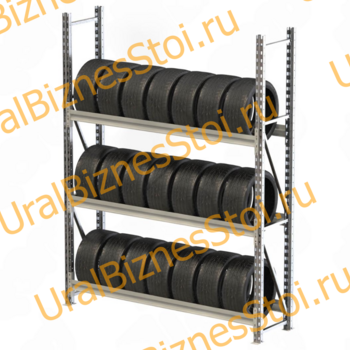 Стеллаж для колес, шин и дисков 2040x2000x400 мм - uralbiznesstroi.ru – Уфа