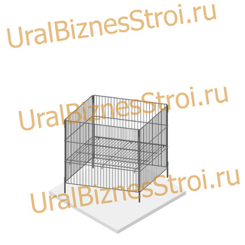 Корзина для распродаж усиленная, с регулируемым донышком 750х750х800 - uralbiznesstroi.ru – Уфа