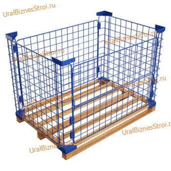 Корзина (Ограждение) паллетное  ,1200х800х750, гр.п. 0,25 т. - uralbiznesstroi.ru – Уфа