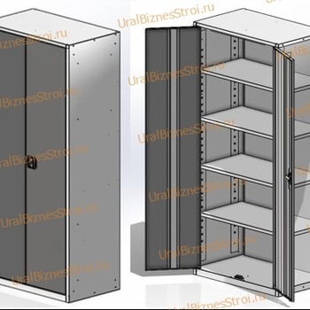 Шкаф архивный 1850*1000*400 2-дверный - uralbiznesstroi.ru – Уфа