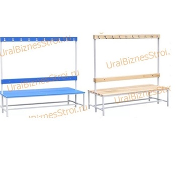 Скамья гардеробная 2стороння 450(1650)*700*1800 - uralbiznesstroi.ru – Уфа