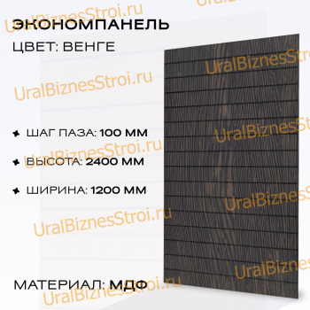 Экономпанель 1200*2400 венге (вертикально) - uralbiznesstroi.ru – Уфа