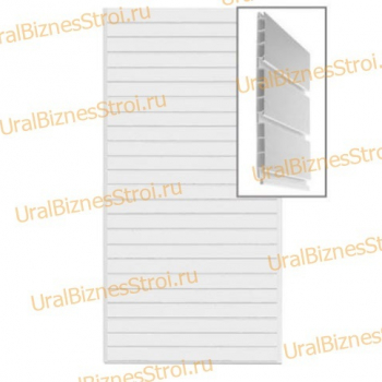 Экономпанель 1200*2400 РР пластик белая (вертикально) - uralbiznesstroi.ru – Уфа