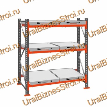 Стеллаж с выкатными платформами  2500*1800*1050 3 яруса 6 платформ - uralbiznesstroi.ru – Уфа
