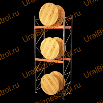 Паллетный стеллаж для катушек 3000*1050*2700 2 яруса 1210 кг на ярус - uralbiznesstroi.ru – Уфа